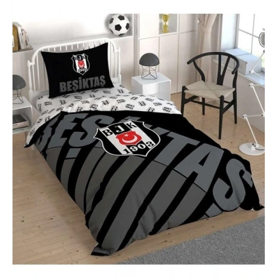 TAÇ LİSANSLI BEŞİKTAŞ SİYAH LOGO TEK KŞ. NEV. TAKIMI