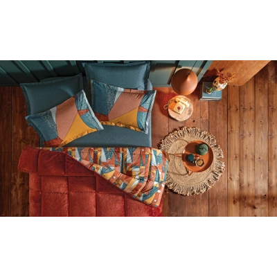 YATAŞ PUFFY KISSA THREEFY KİREMİT UYKU SETİ ÇİFT KİŞİLİK