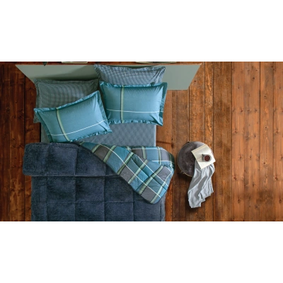 YATAŞ PUFFY LEONİ THREEFY LACİVERT UYKU SETİ TEK KİŞİLİK