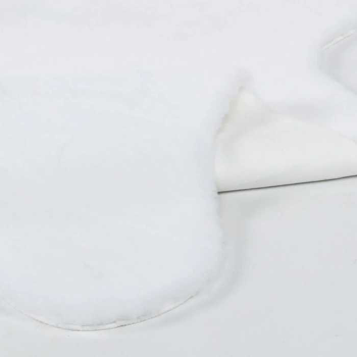 Apex Meloni Beyaz Dekoratif Tavşan Postu Halı 95 x 150