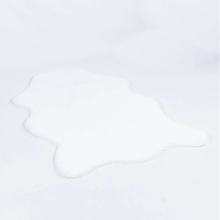 Apex Meloni Beyaz Dekoratif Tavşan Postu Halı 95 x 150