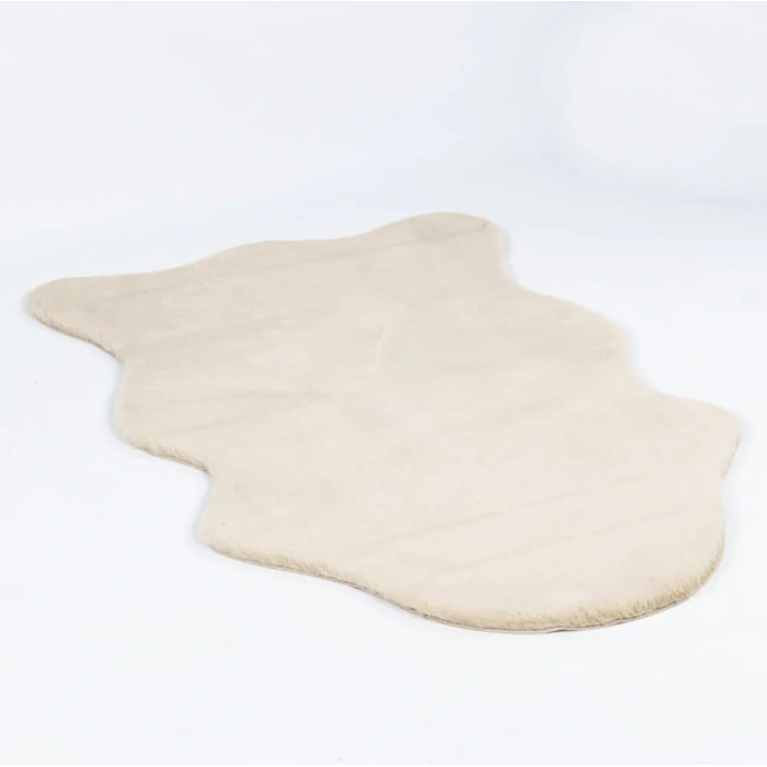 Apex Meloni Camel Dekoratif Tavşan Postu Halı 95 x 150