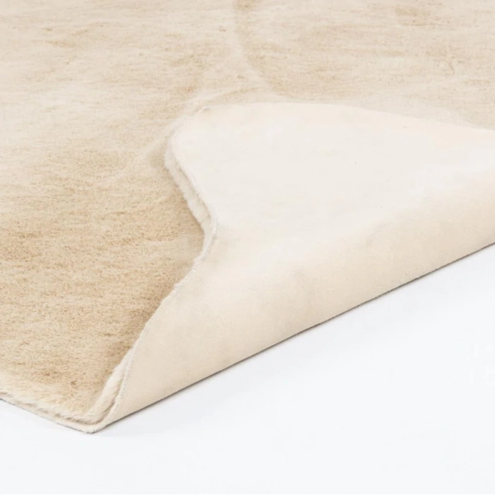 Apex Meloni Camel Dekoratif Tavşan Postu Halı 95 x 150