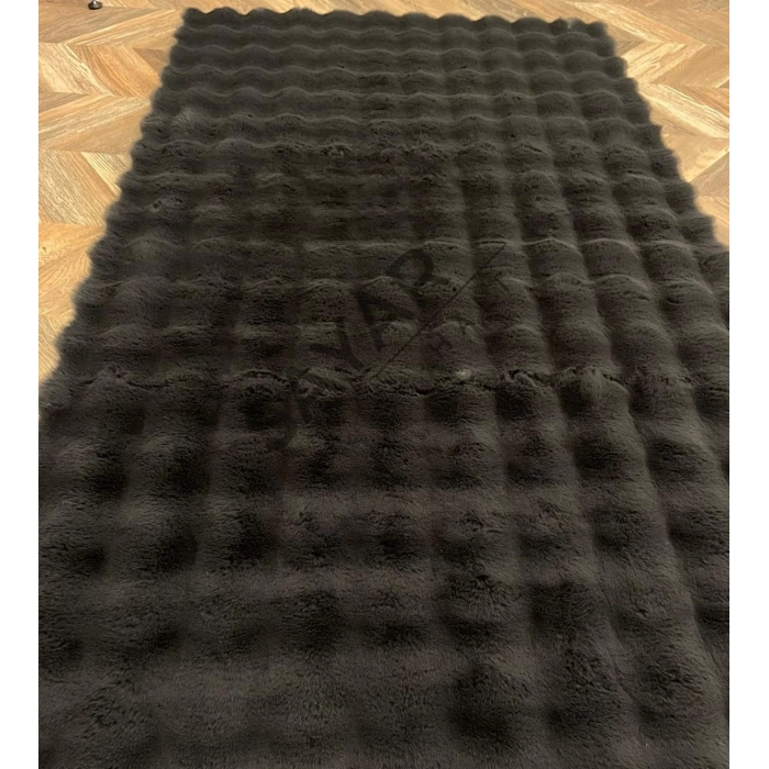 Apex Molecule Antrasit Kabartmalı Peluş Post 90x150