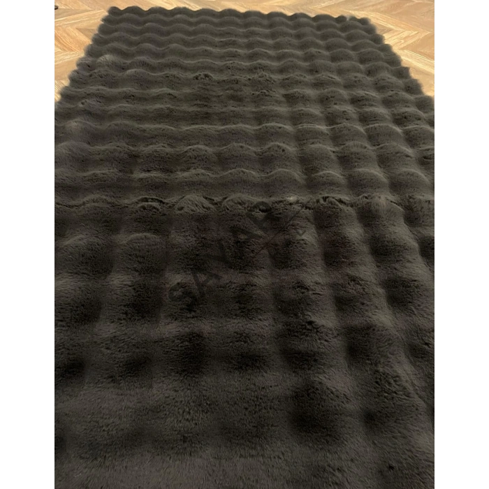 Apex Molecule Antrasit Kabartmalı Peluş Post 90x150