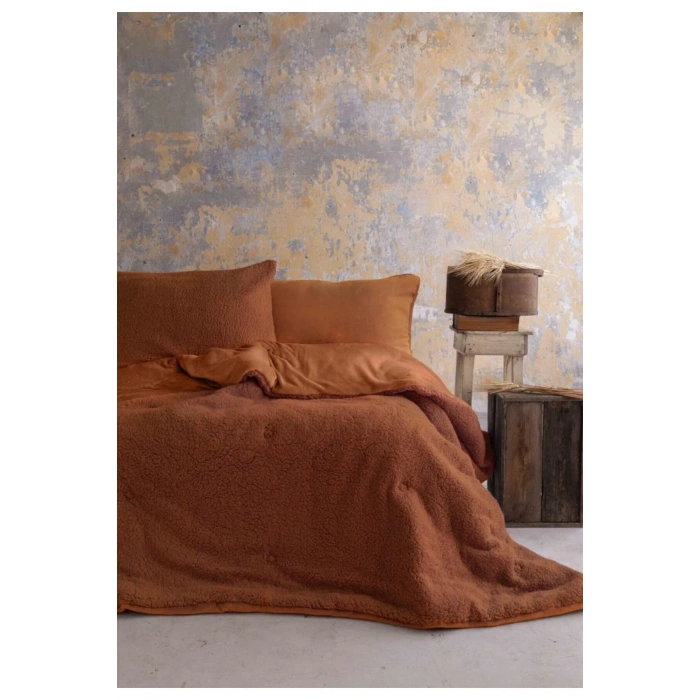 APRİCİTAS HOME BASİC SOFTLY TERRACOTTA TEK KŞ. YORGAN SETİ