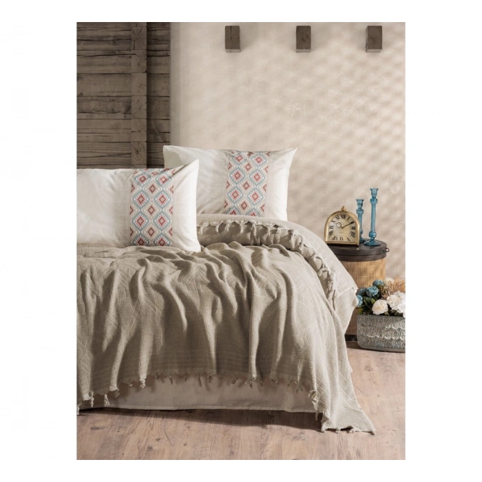 COTTON BOX PAPINA TAŞ JAKARLI PİKE TAKIMI