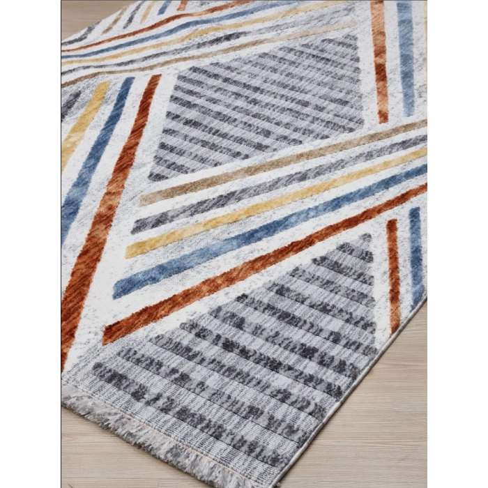 JUSCO HALI PALMİYE 097M 160/230 D WHİTE/KİREMİT