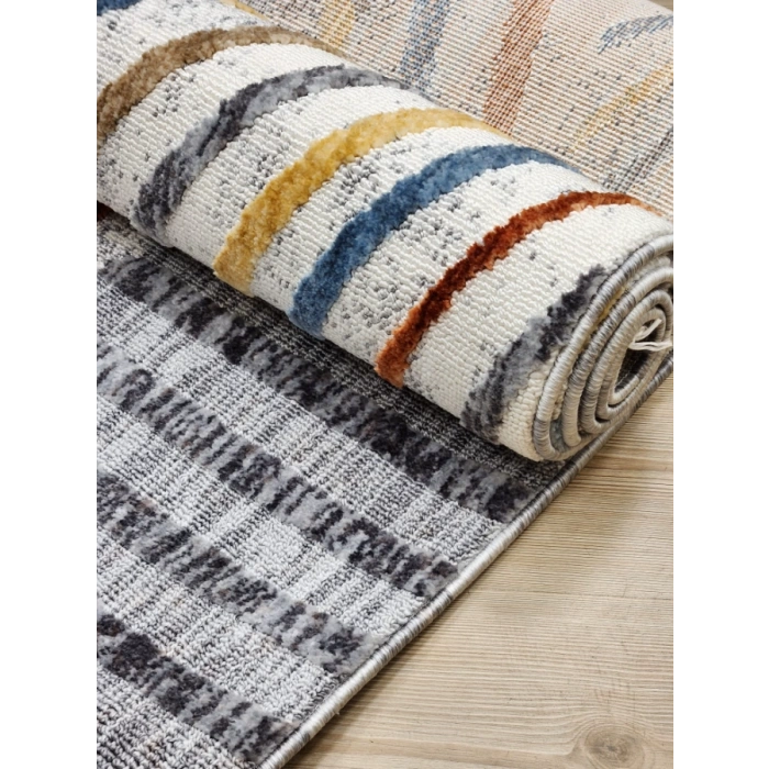 JUSCO HALI PALMİYE 097M 160/230 D WHİTE/KİREMİT