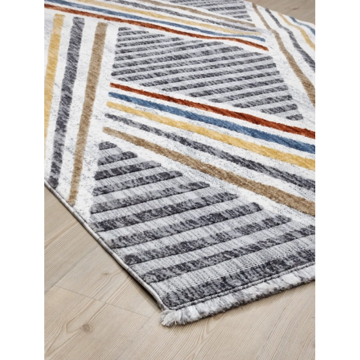 JUSCO HALI PALMİYE 097M 160/230 D WHİTE/KİREMİT