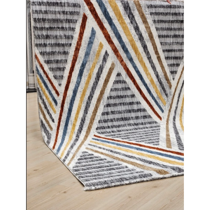 JUSCO HALI PALMİYE 097M 160/230 D WHİTE/KİREMİT