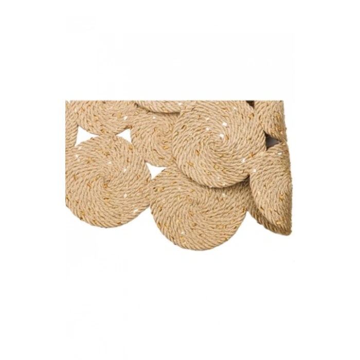 PATNA PTN 07 NATURAL Jüt Hasır Görünümlü Hav Toz Vermez Örgü Halı