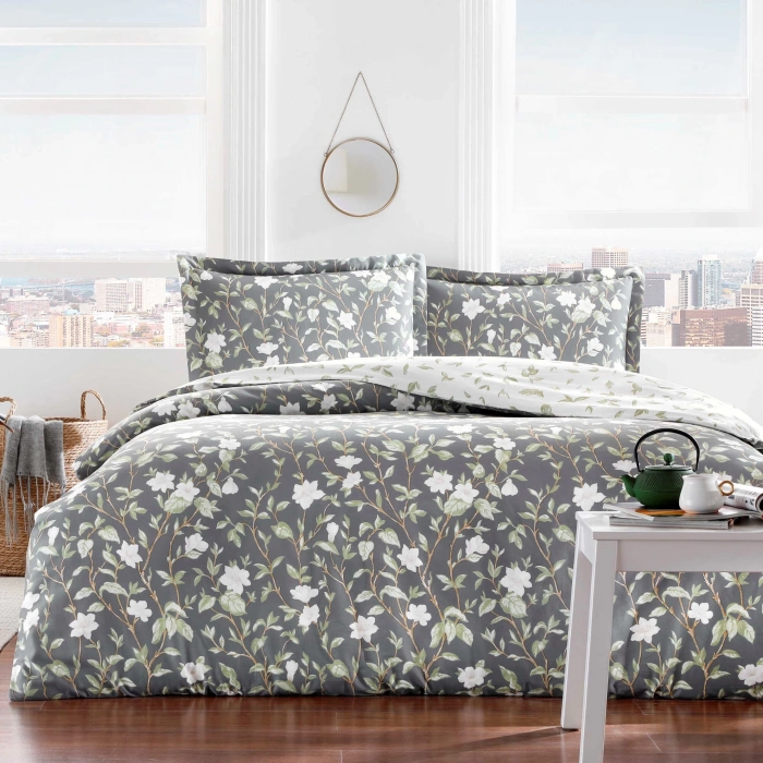 TAÇ MELIA GRİ ÇİFT KŞ. NEVRESİM TAKIMI