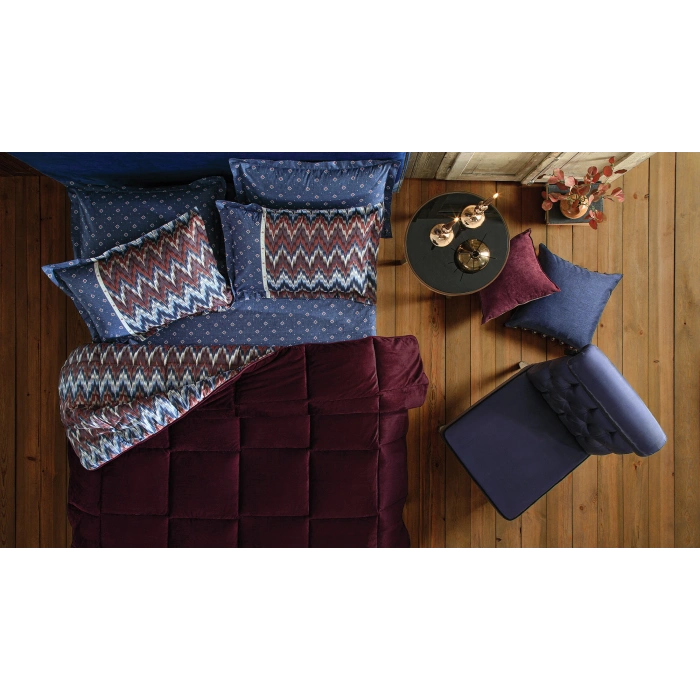 YATAŞ PUFFY AFTON THREEFY BORDO UYKU SETİ ÇİFT KİŞİLİK