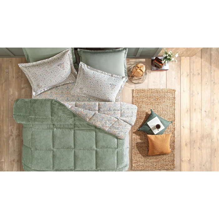 YATAŞ PUFFY ALYSON THREEFY YEŞİL UYKU SETİ TEK KİŞİLİK