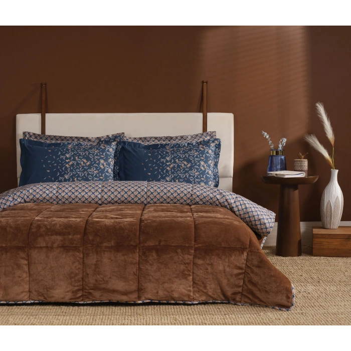 YATAŞ PUFFY GRETEL THREEFY CAMEL UYKU SETİ ÇİFT KİŞİLİK