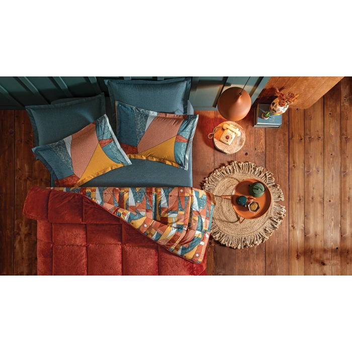 YATAŞ PUFFY KISSA THREEFY KİREMİT UYKU SETİ ÇİFT KİŞİLİK