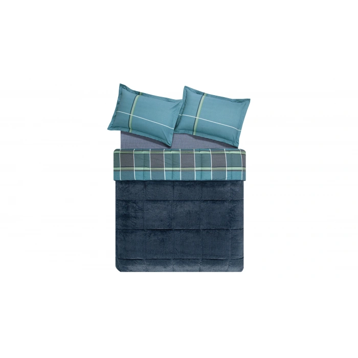 YATAŞ PUFFY LEONİ THREEFY LACİVERT UYKU SETİ TEK KİŞİLİK