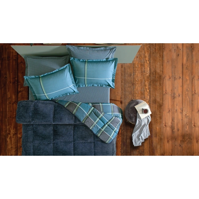 YATAŞ PUFFY LEONİ THREEFY LACİVERT UYKU SETİ TEK KİŞİLİK