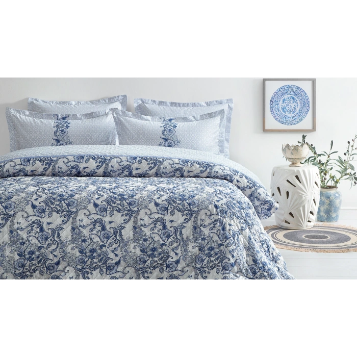 PUFFY MARİNELLA ÇİFT KİŞİLİK COMPLETE SET MAVİ