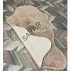 Apex Meloni Camel Dekoratif Tavşan Postu Halı 95 x 150