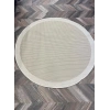 Jüt Sisal Beyaz Krem Makine Halısı 9427 120 X 120 - YUVARLAK