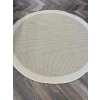Jüt Sisal Beyaz Krem Makine Halısı 9427 120 X 120 - YUVARLAK