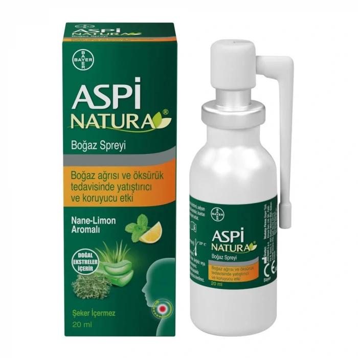 Aspinatura Boğaz Spreyi Nane Limon 20 ml