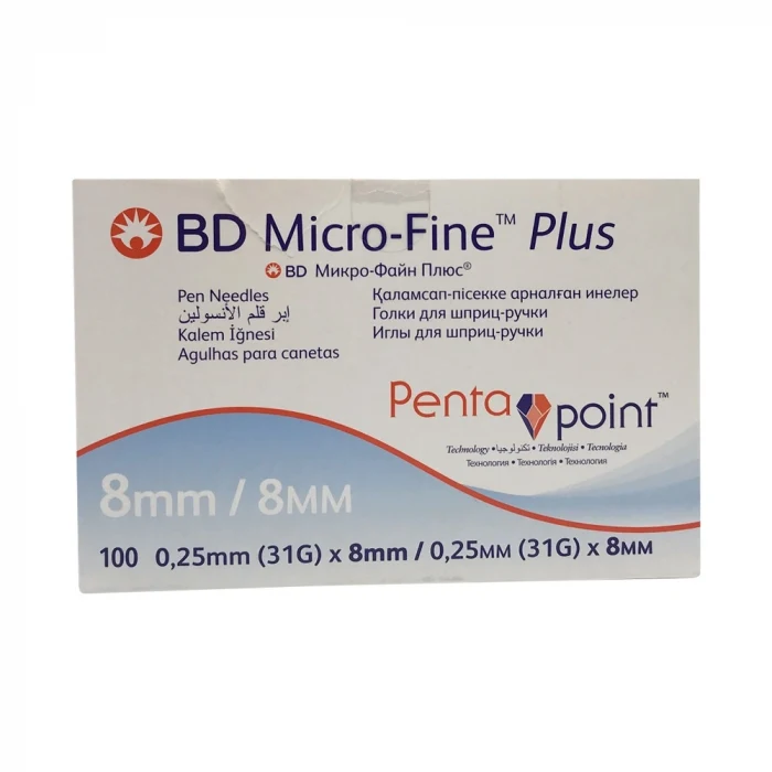 BD Micro-Fine Plus Kalem İğnesi 0,25 mm (31G) x 8 mm
