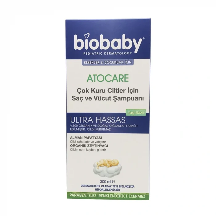 Biobaby Kuru ve Atopik Ciltler İçin Şampuan 300 ml