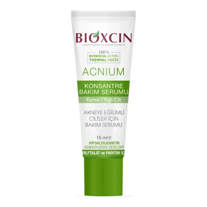 Bioxcin Acnium Karma ve Yağlı Ciltler Için Konsantre Bakım Serumu 15 ml