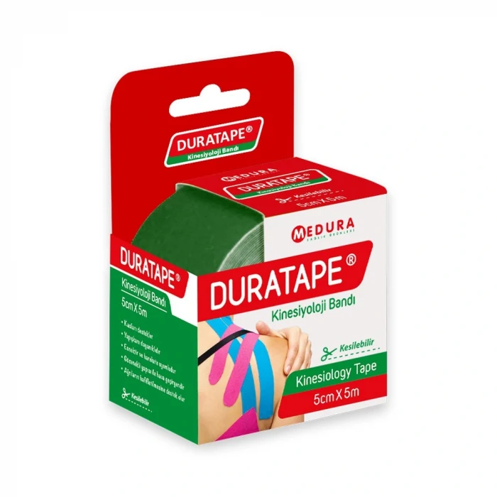 Duratape Kinesioloji Bandı Yeşil 5 cm x 5 m