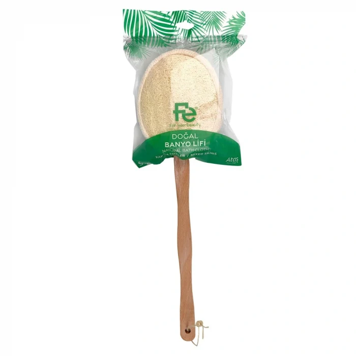 Fe Sisal Ahşap Saplı Masaj Lifi FEFU118