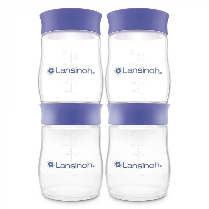 Lansinoh Anne Sütü Saklama Şişeleri 4lü 160 ml