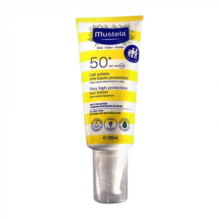 Mustela Yüksek Koruma Faktörlü Güneş Losyonu Tüm Aile İçin SPF50+ 200 ml