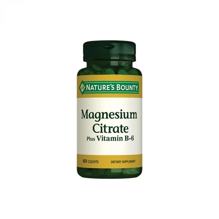 Natures Bounty Magnesium Citrate Plus Vitamin B-6 60 Tablet
