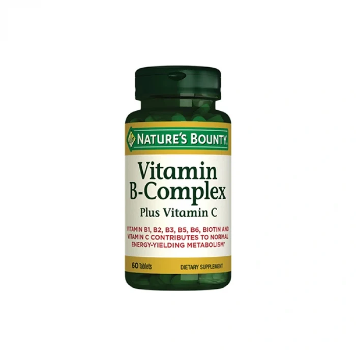 Natures Bounty Vitamin B-Complex Plus Vitamin-C 60 Tablet