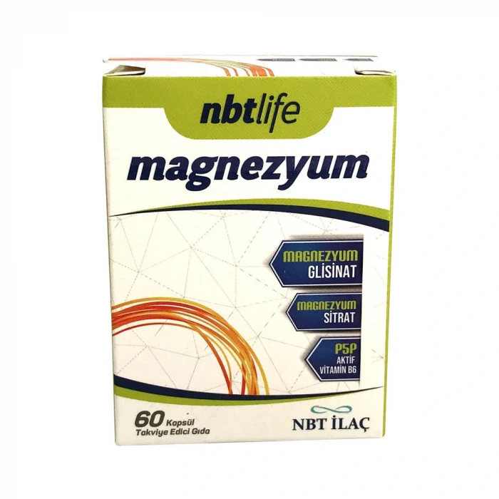 NBT Life Magnezyum Bisglisinat ve Sitrat 60 Kapsül