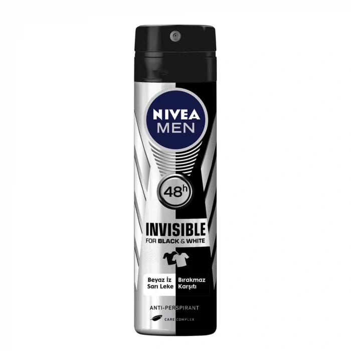Nivea Invisible For Black  White Orijinal Deodorant For Men 150 ml