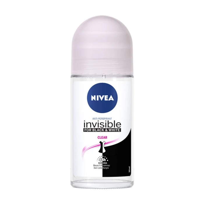 Nivea Invisible For Black  White Roll-On Clear 50 ml