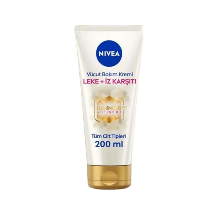 Nivea Luminous 630 Leke ve İz Karşıtı Vücut Bakım Kremi Çatlak ve Güneş Lekesi 48 Saat Nem 200 ml