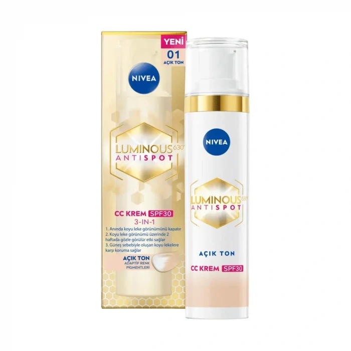 Nivea Luminous Koyu Leke Karşıtı CC Krem Açık Ton 40 ml