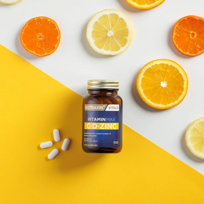 Nutraxin Vitamin Max C + D Zinc 60 Tablet