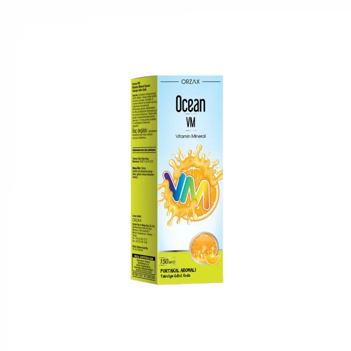 Ocean Vitamin Mineral VM Şurup Portakal Konsantreli 150 ml