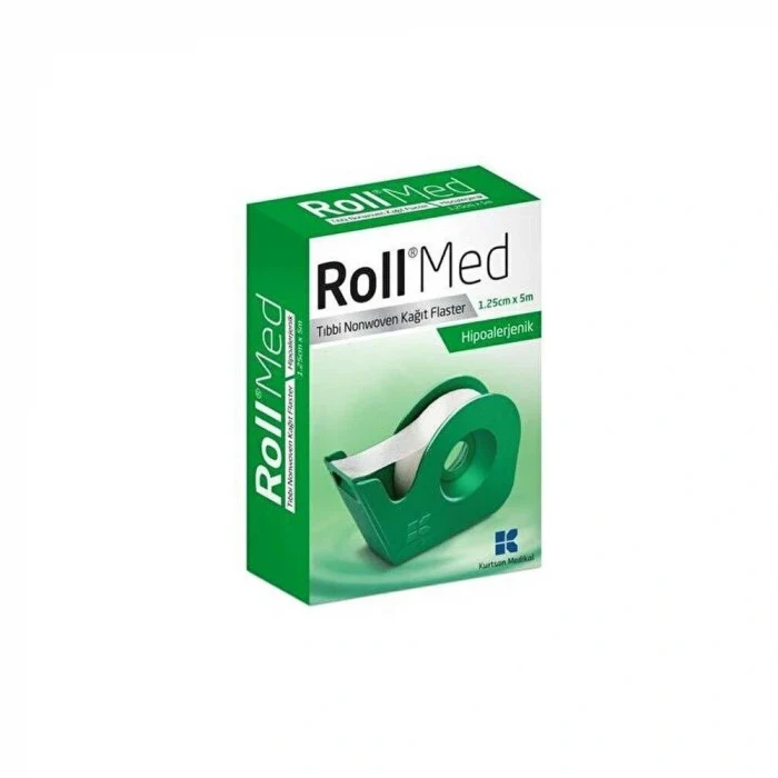 Roll Med Tıbbi Nonwoven Kağıt Flaster 1,25cm x 5m