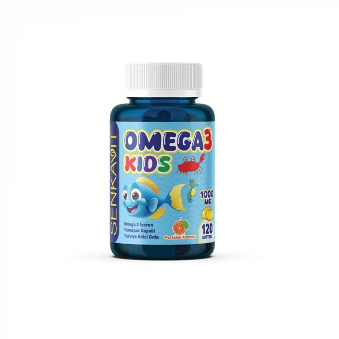 Senkavit Omega 3 For Kids Portakal Aromalı 120li Softjel