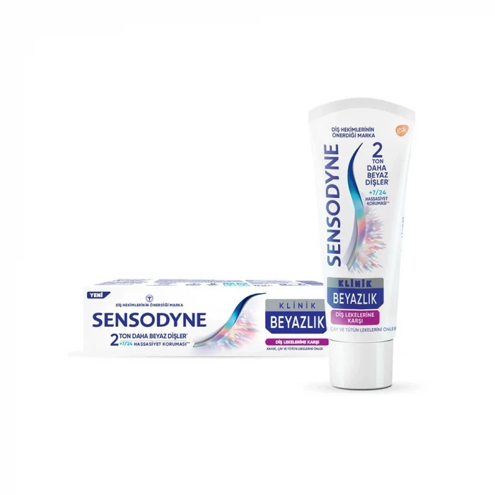 Sensodyne Klinik Beyazlık Diş Lekelerine Karşı Diş Macunu 75 ml