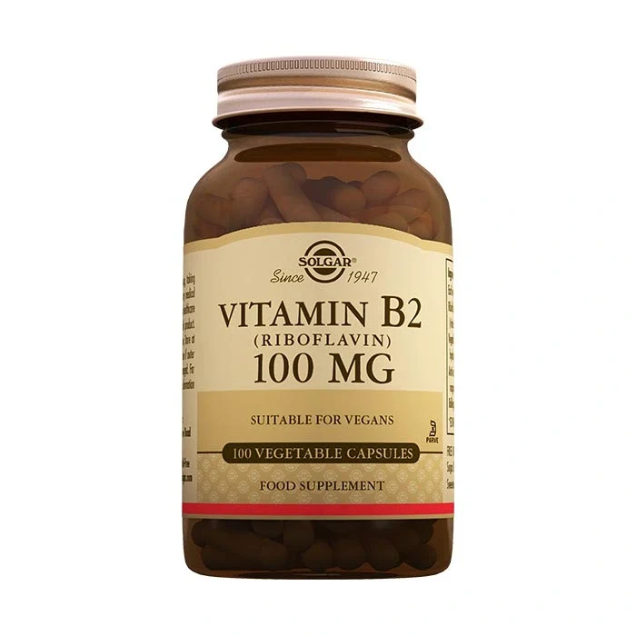 Solgar Vitamin B2 (Riboflavin) 100 mg 100 Kapsül