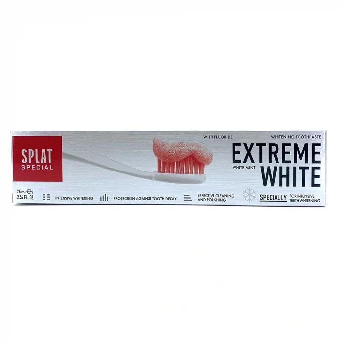 Splat Mac Extreme White 2 Ton Beyazlaticili Dis Macunu 75 ml