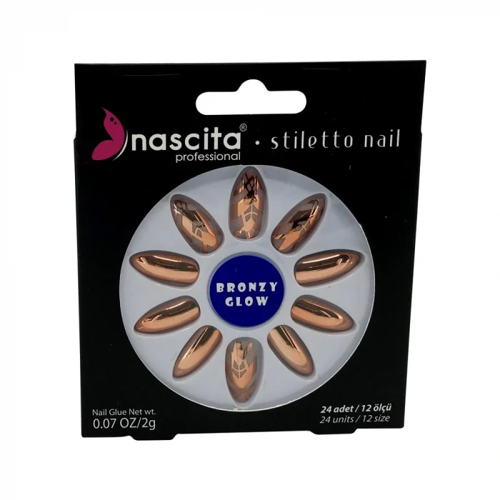 Stiletto Takma Tırnak Metallic No: 29